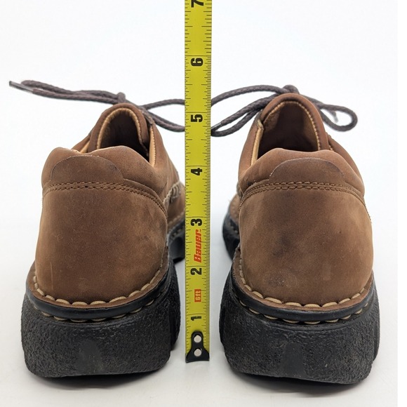 Börn M W B2346 Brown Leather Lace Up Oxford Shoes Women Size 38 - Picture 13 of 16